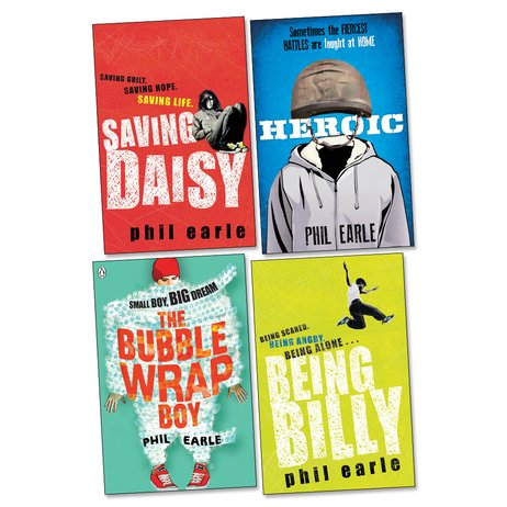 Pack of 4 Phil Earle fiction books