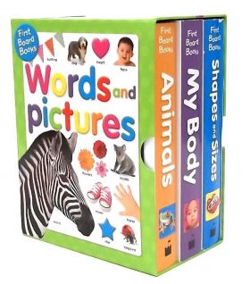 Box Set of 3 Words and Picture Board Books