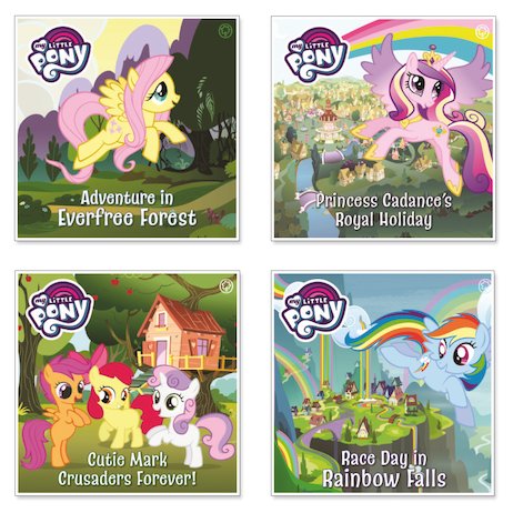 Set of 4 My Little Pony Story Books